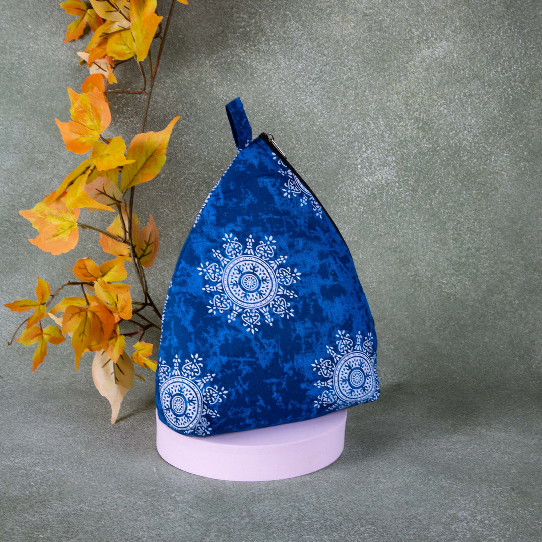 Weaver Nest Blue Colour Big Flower Design.