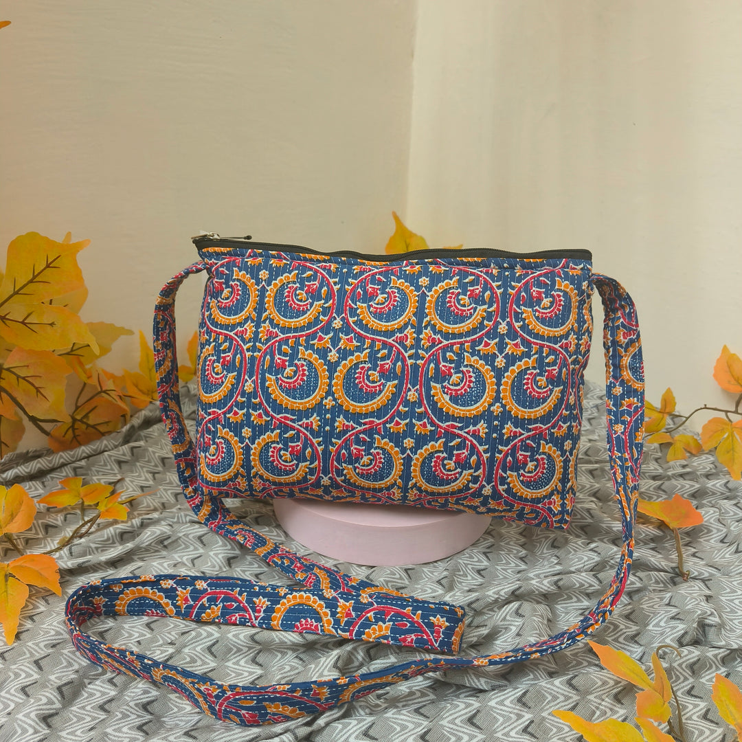 Bristlefront Everyday sling Grey with Pink And Yellow Design