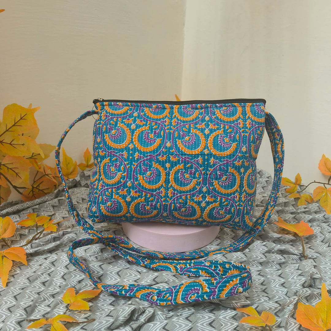 Bristlefront Everyday sling Blue And yellow Color Graphic Prints Design