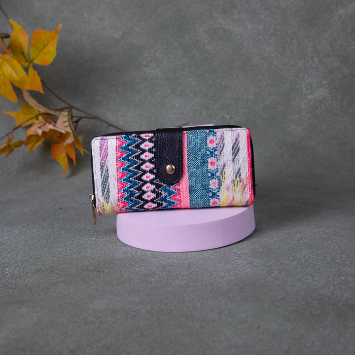 Handmade Wallets - Classic Blue with Pink Colour
