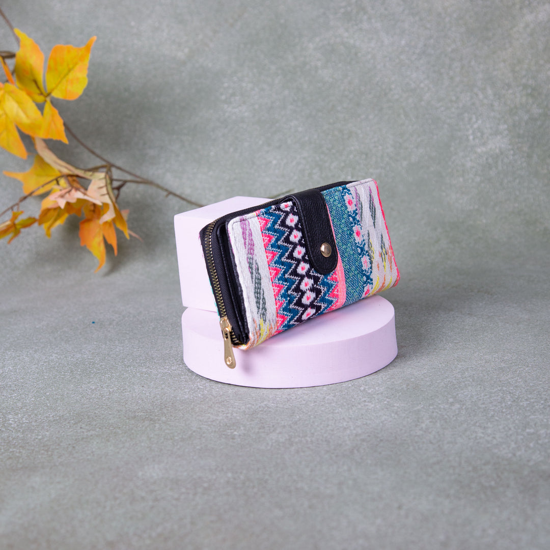 Handmade Wallets - Classic Blue with Pink Colour