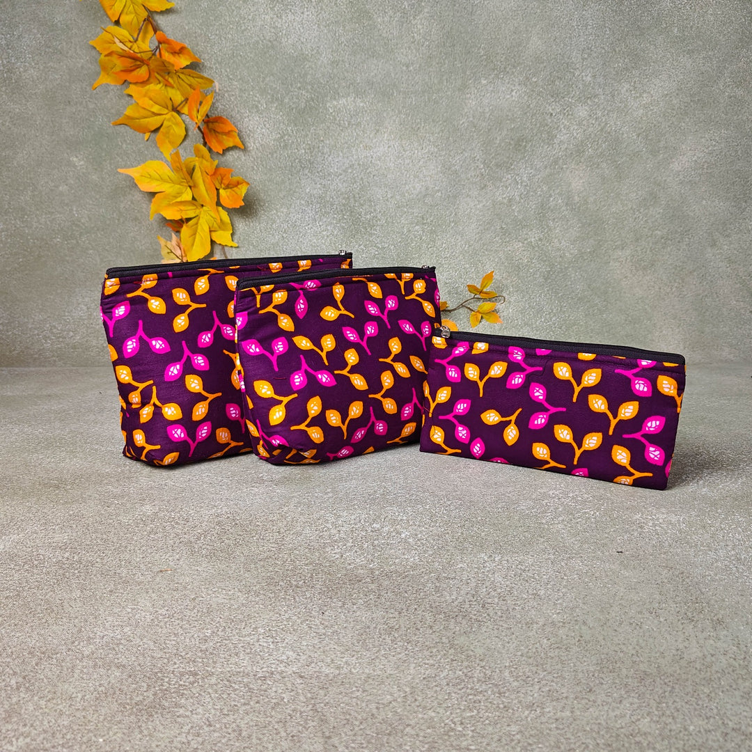 Pouch Buddies Pale Violet Floral Prints