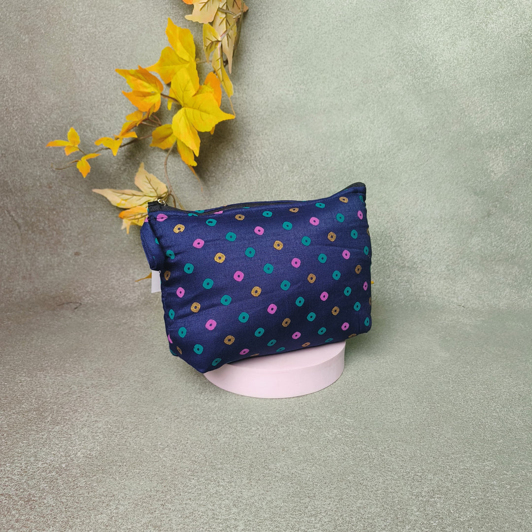 Boat purse Blue Colour with Diamond Design.