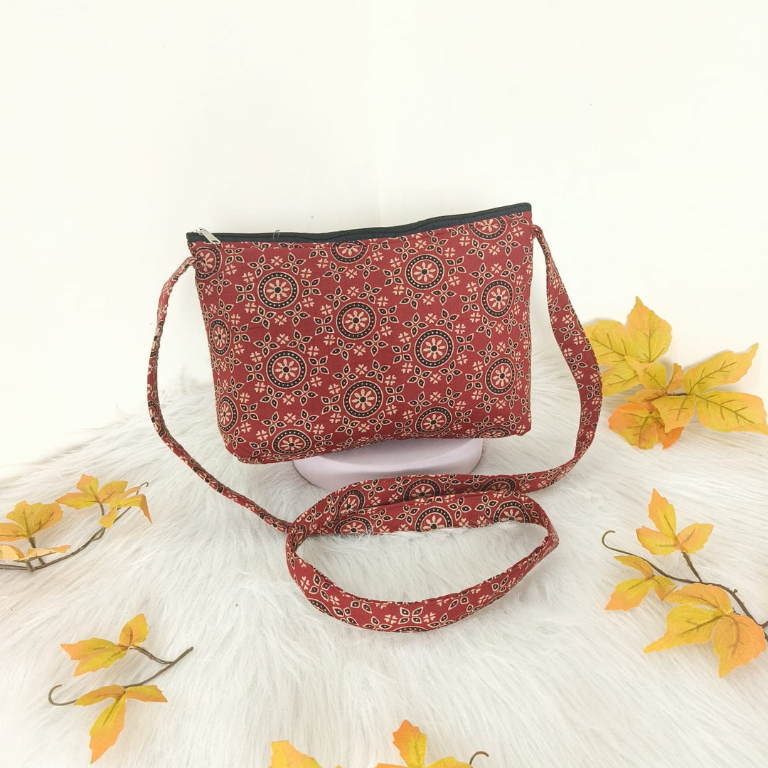 Bristlefront Everyday sling Maroon Colour With Circle Design.