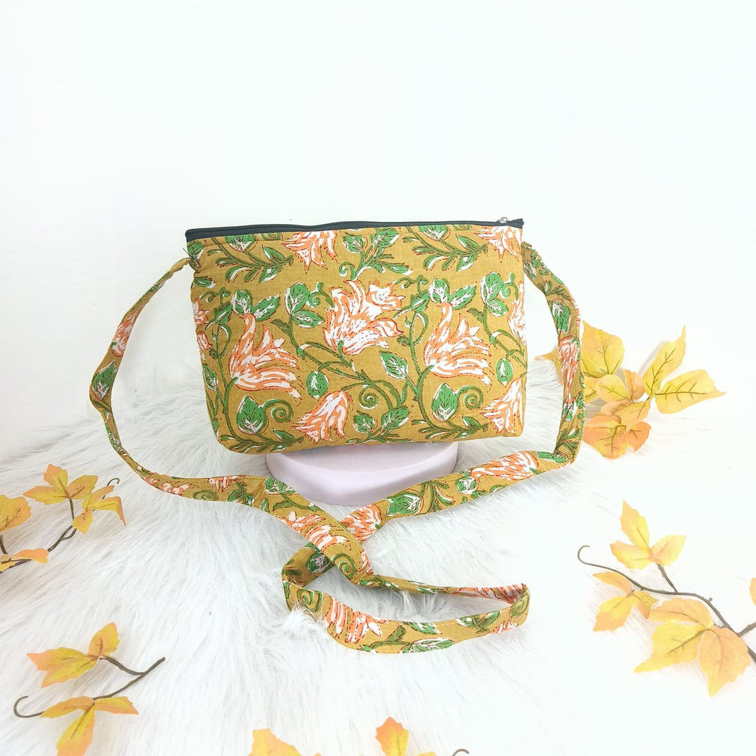 Bristlefront Everyday sling Brown Colour with Red Tribal design