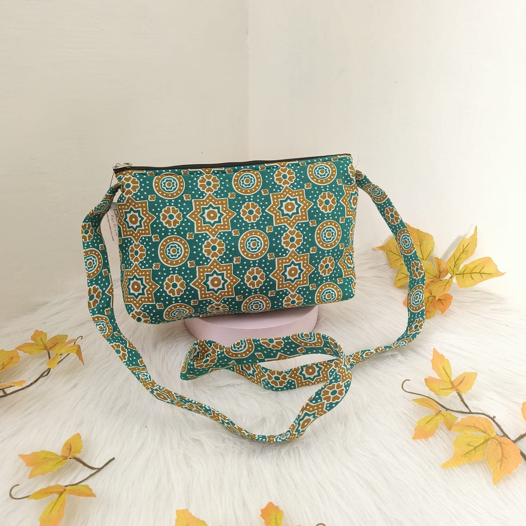 Bristlefront Everyday sling Green Colour With Circle Design.
