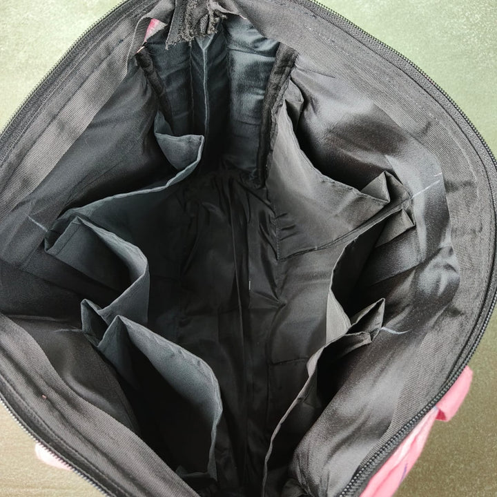 Baby Bag /Diaper bag/Hospital Bag Black with Red Colour Geometric Design