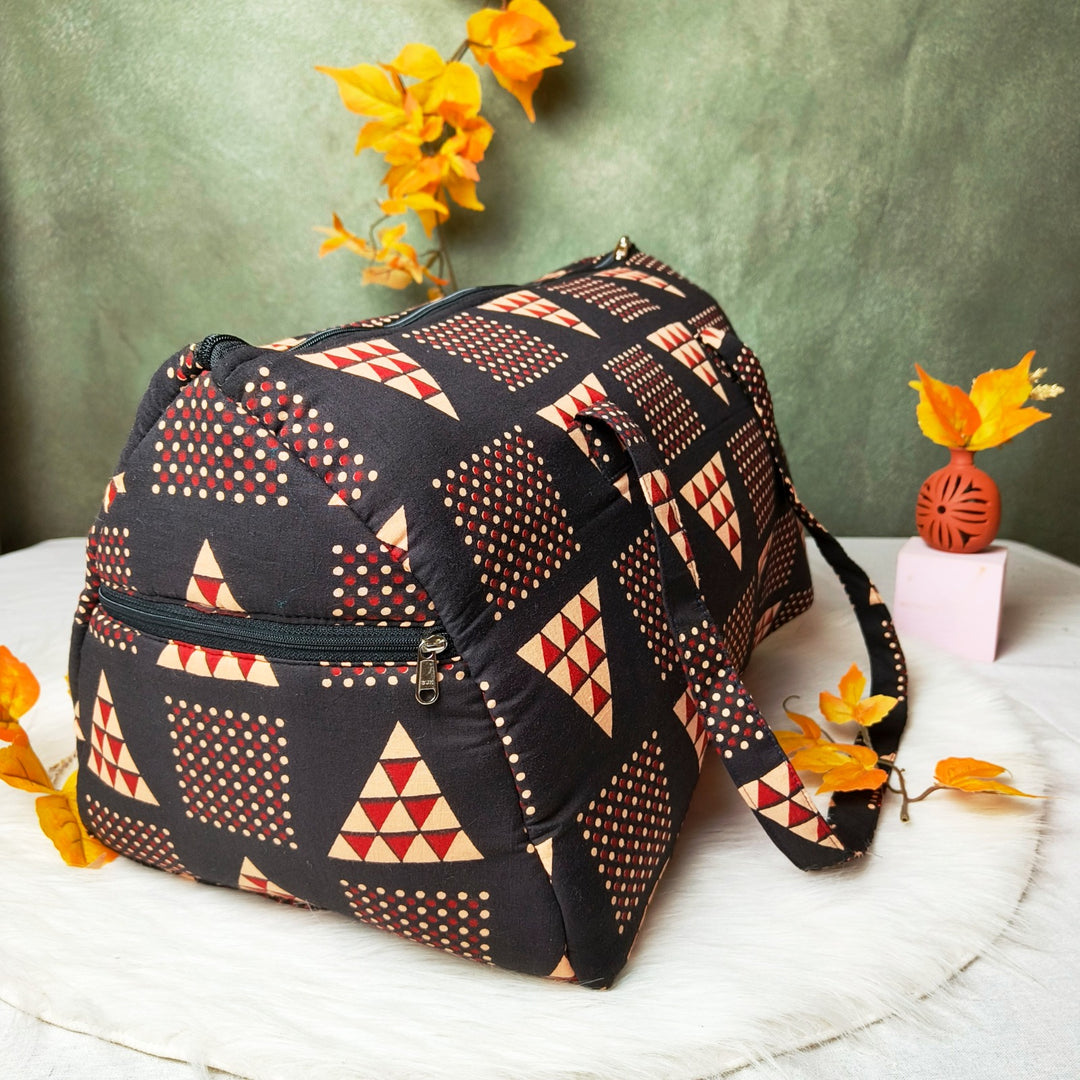 Weekender Travel Bag Geometrical black