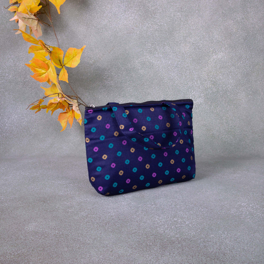 Bristlefront everyday handy bags Blue Colour with Dots Design.