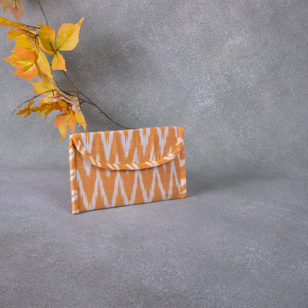 Ikat Clutch Chandan Zig Zag