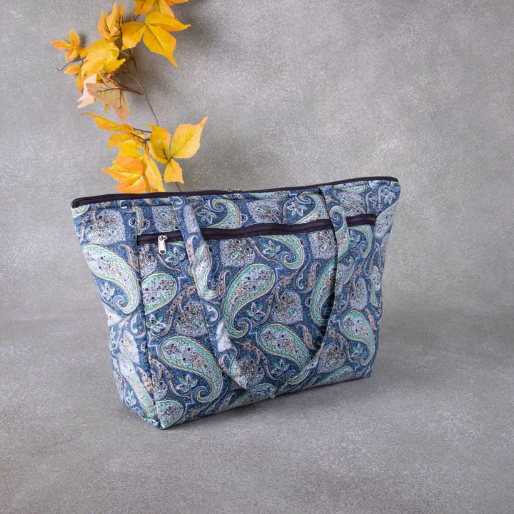 Baby Bag /Diaper bag/Hospital Bag Grey Color with Mango Design.