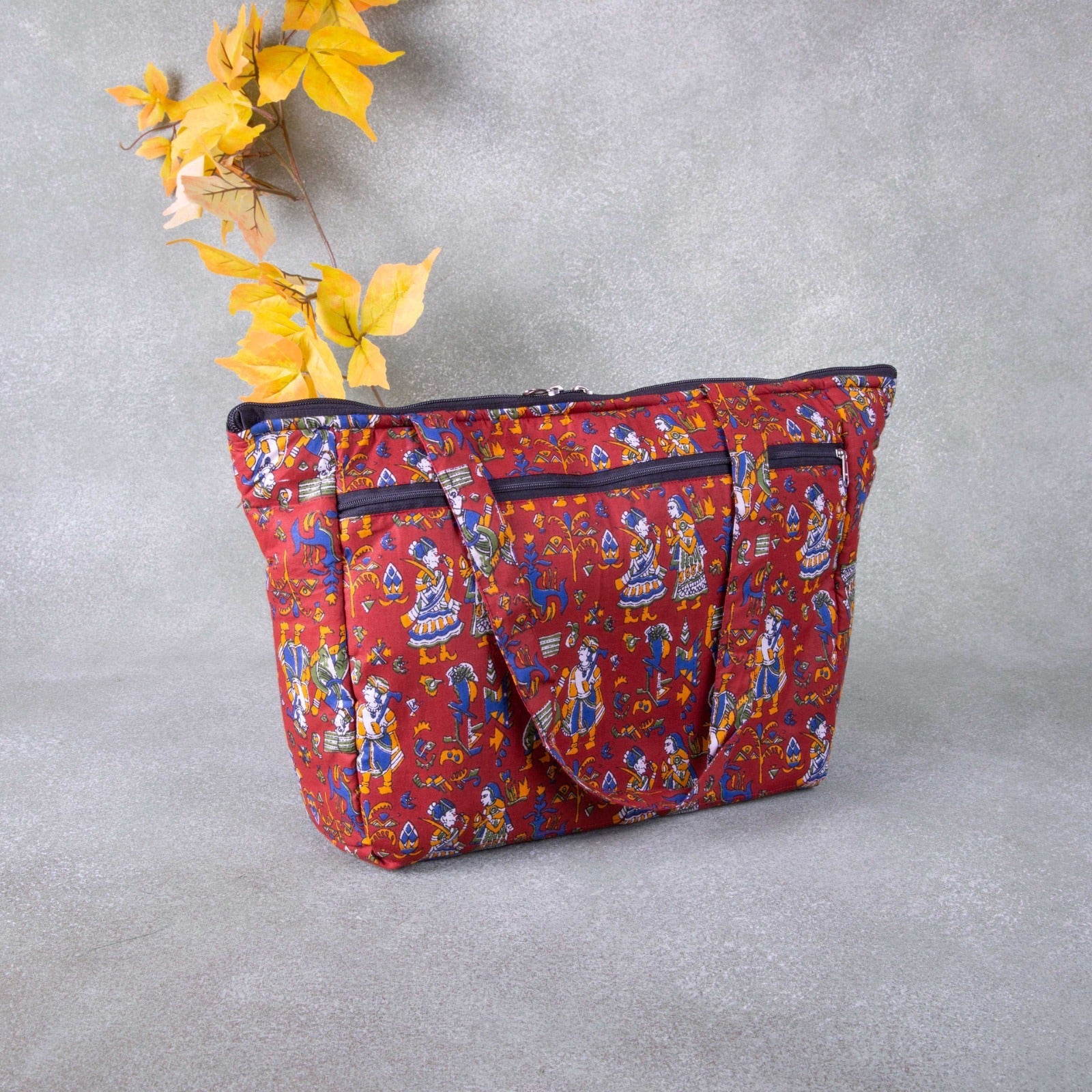 Ethnic Silk Kalamkari Potli Gift Bag (5x4) - Set of 4 #53442 | Buy  Traditional Return Gift Online