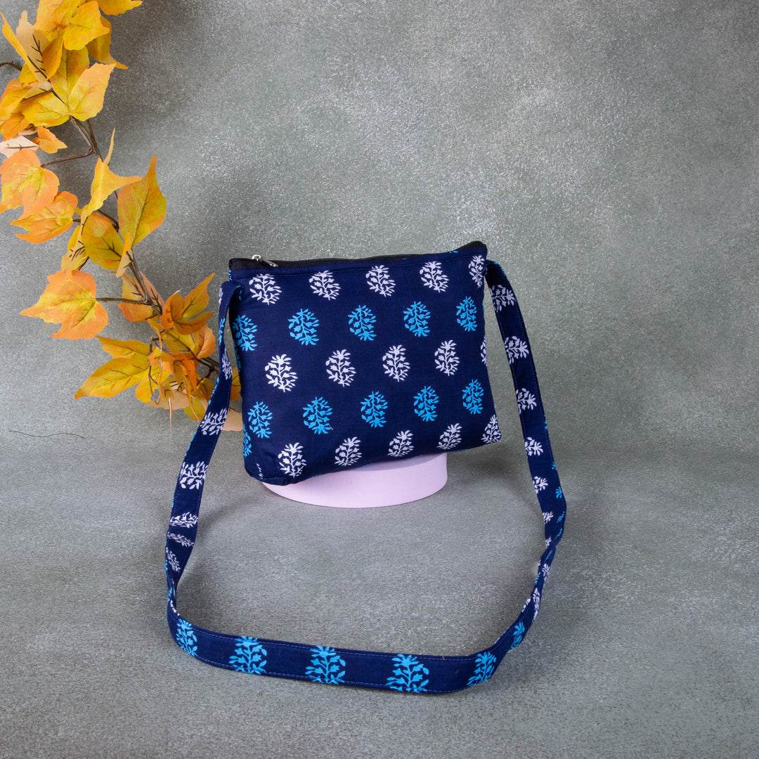 Bristlefront Everday sling Blue with Flower Design