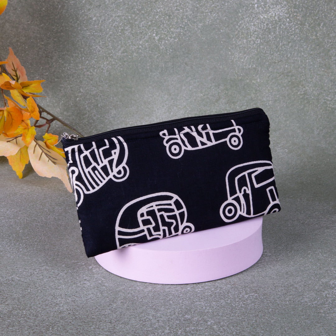 Cotton Purse Black Colour Auto Design.