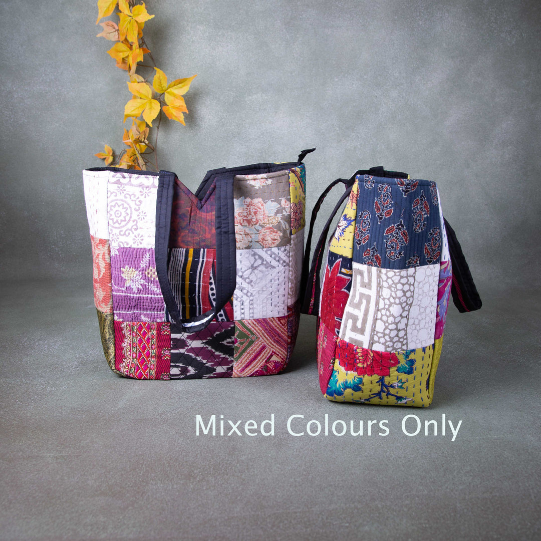 XL Shoppers Tote Multi Colour Prints