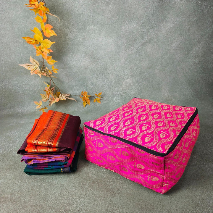 Saree Storage Bags Pink Anthemoin Prints Design