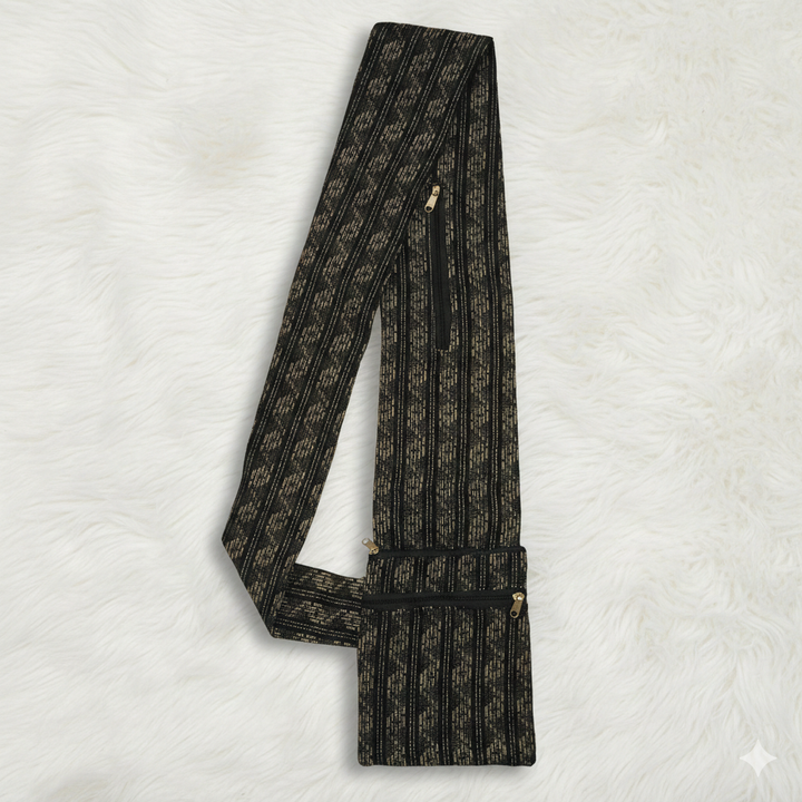 Pilgrim Bag -  Black Geometric print