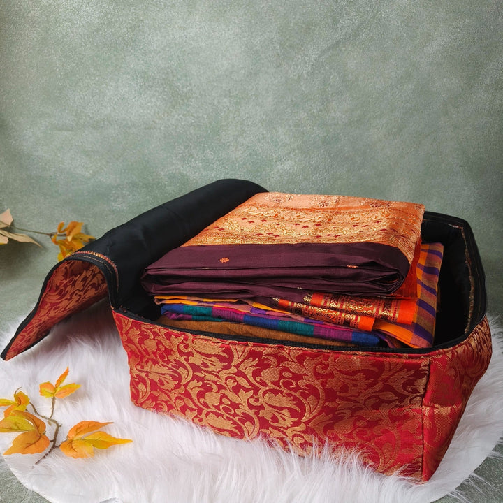 Saree Storage Bags blue weaves