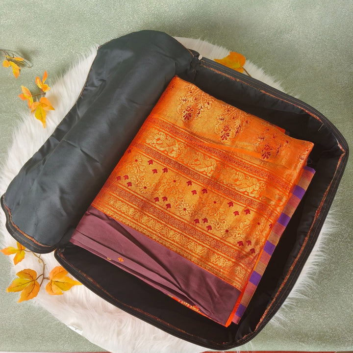 Saree Storage Bags blue weaves