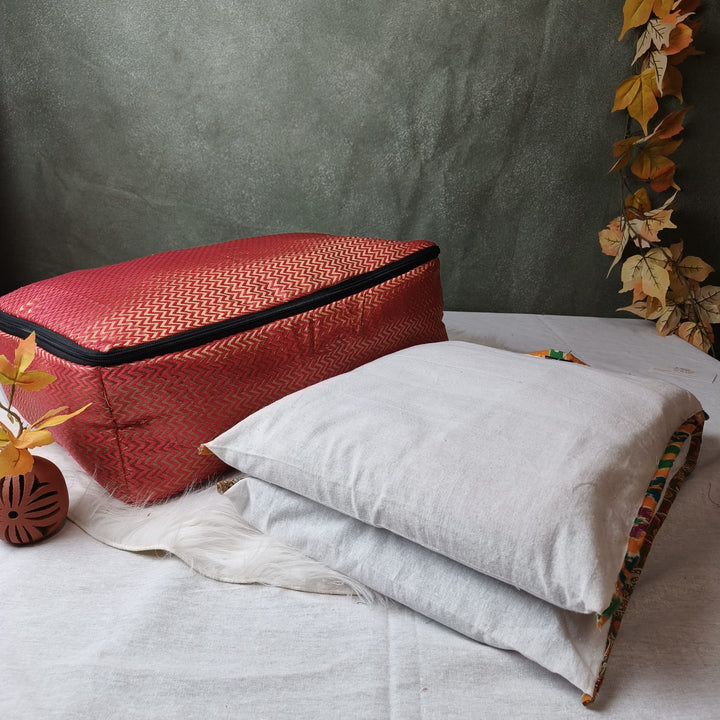 Saree Storage Bags blue weaves