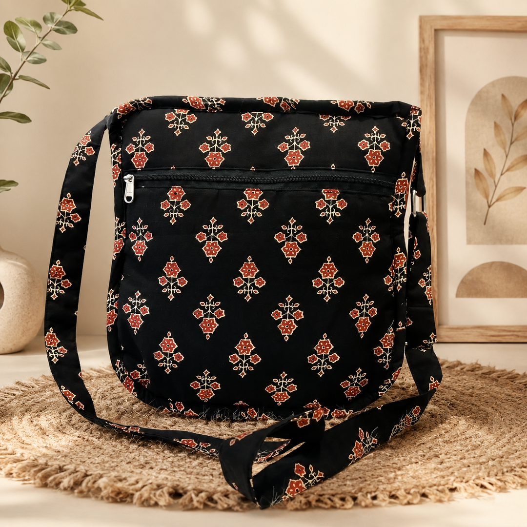 Xtra Sling bag black Jaipuri