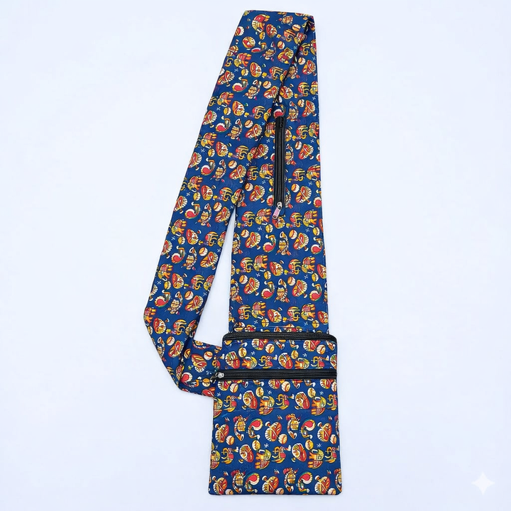 Pilgrim Bag -  Blue Music Print