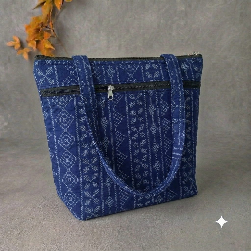 Medium Size Handbag - Indigo Self