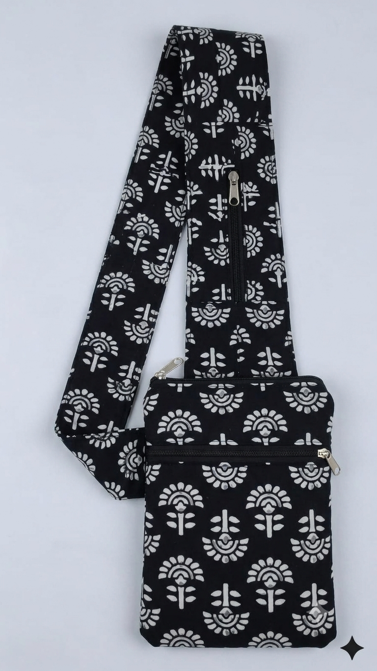 Pilgrim Bag - Black floral