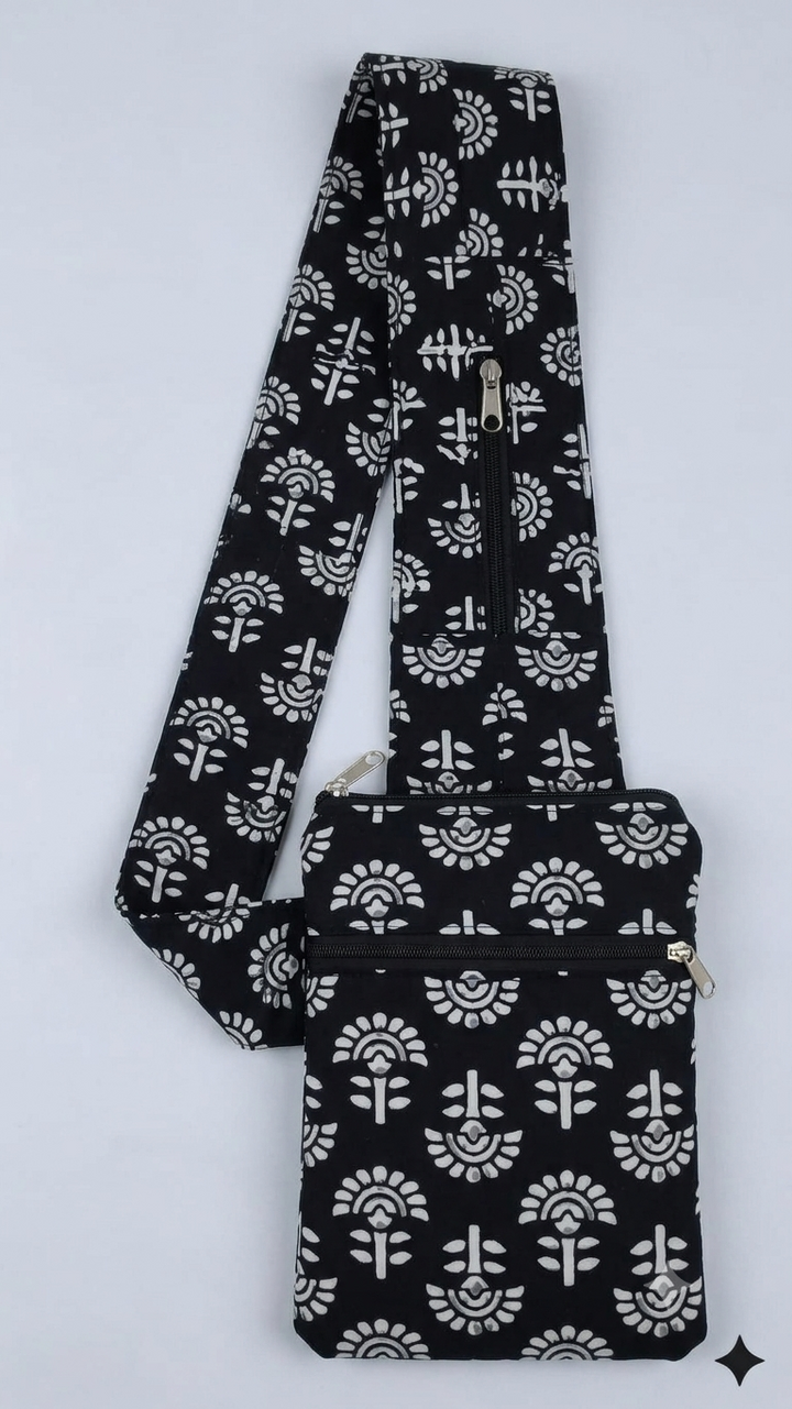 Pilgrim Bag - Black floral