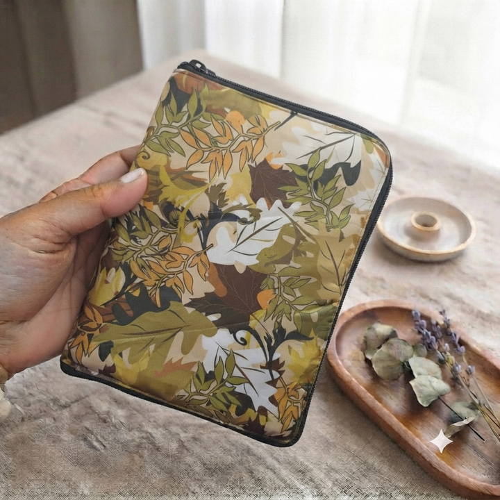 Girls Kit Pouch -  Autumn Leaves Print