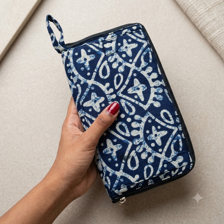 SMART WALLET BIG - indigo batik