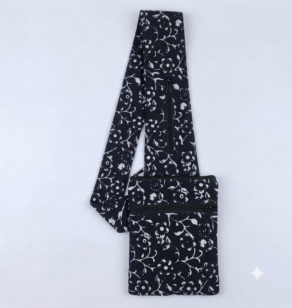 Pilgrim Bag - Black Floral