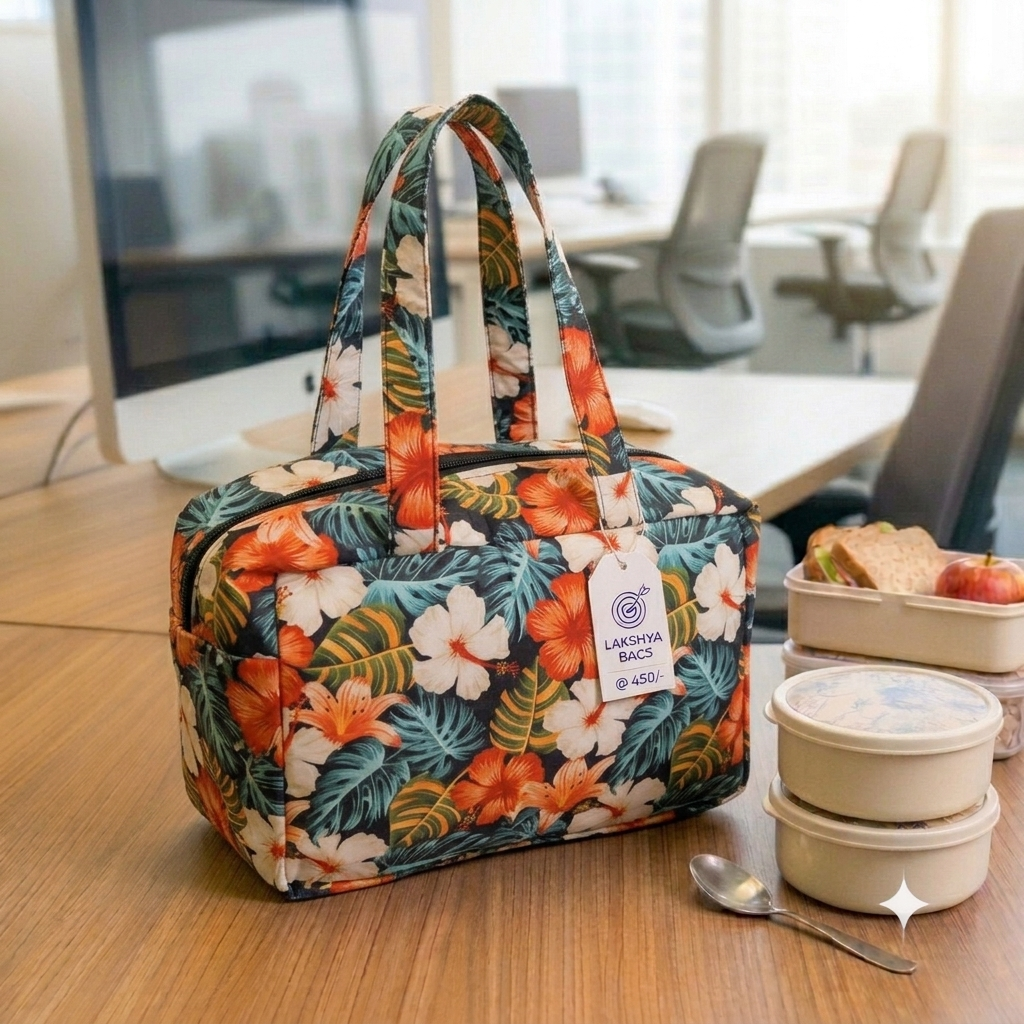 XL Everyday Meal Bag - Black Garden