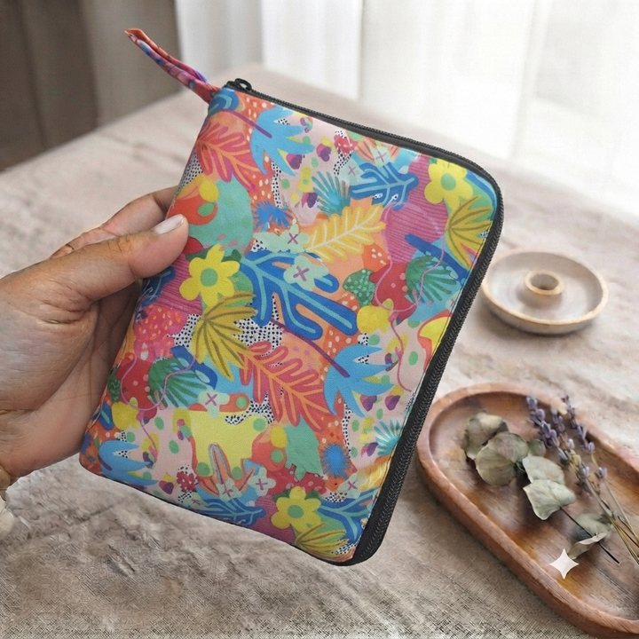 Girls Kit Pouch -  Multicolor Floral Print