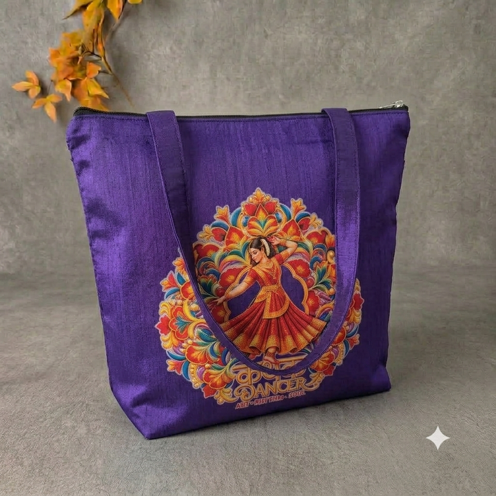 Kathak Dancer Tote - Violet (Pre-order)
