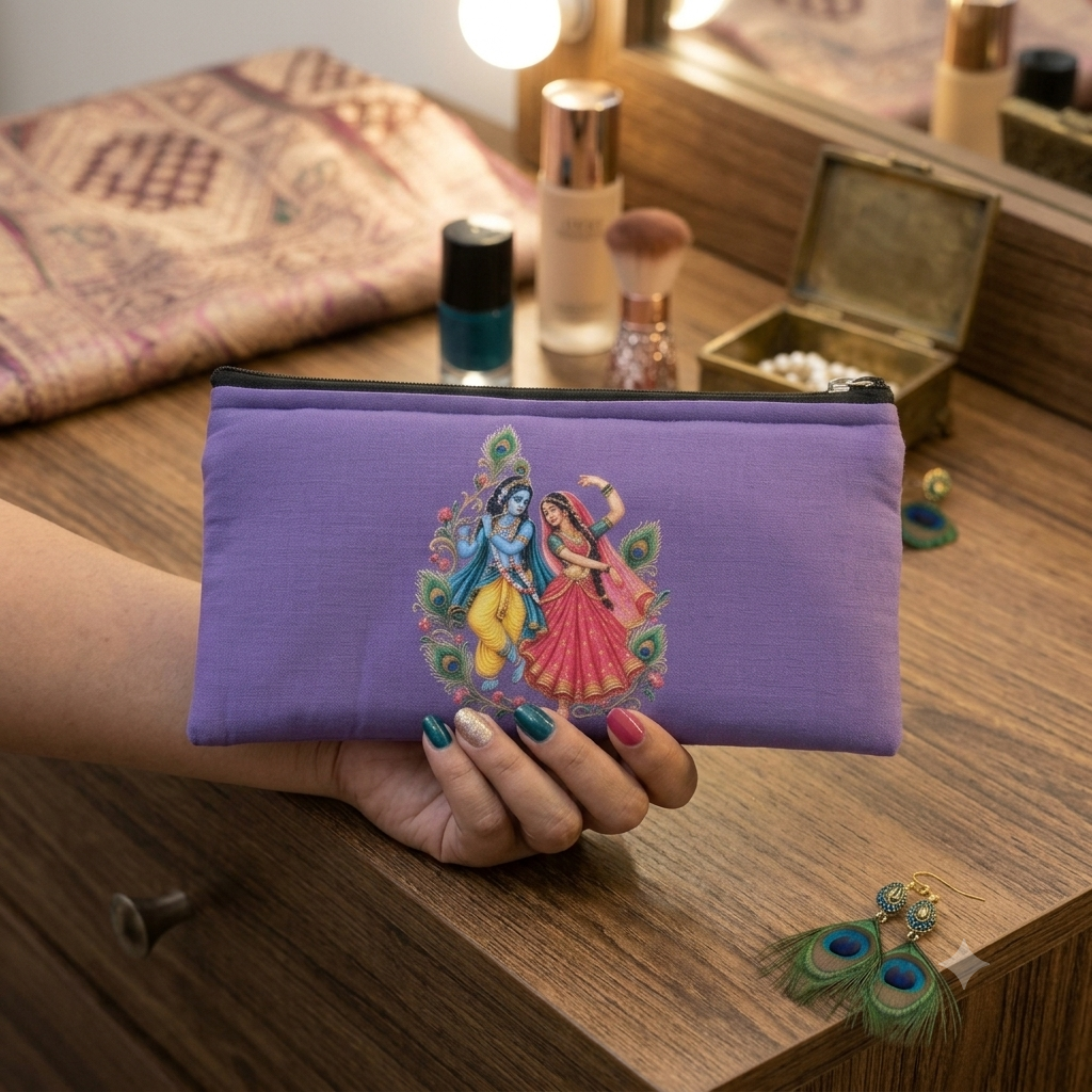 Radhe Krishna Purses - Violet