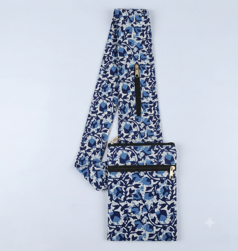 Pilgrim Bag - Blue Blossom Print