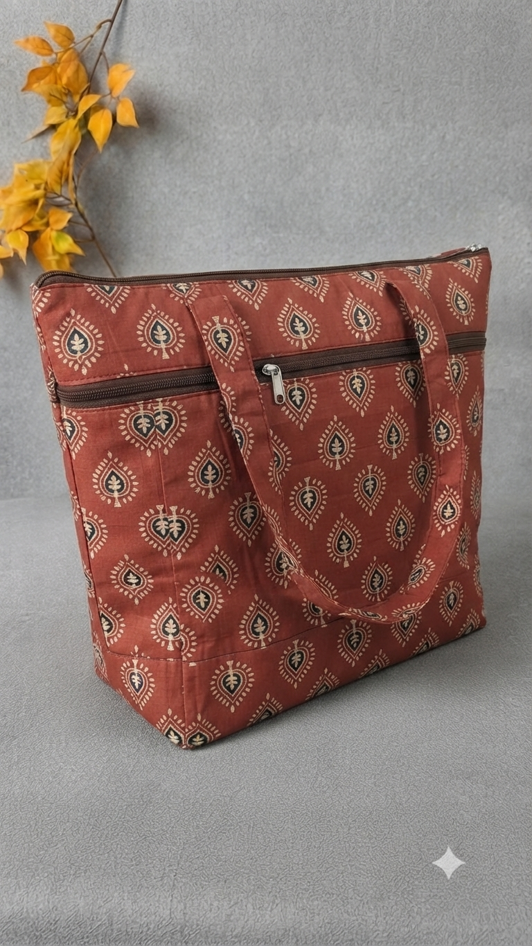 Medium Size Handbag red Jaipuri