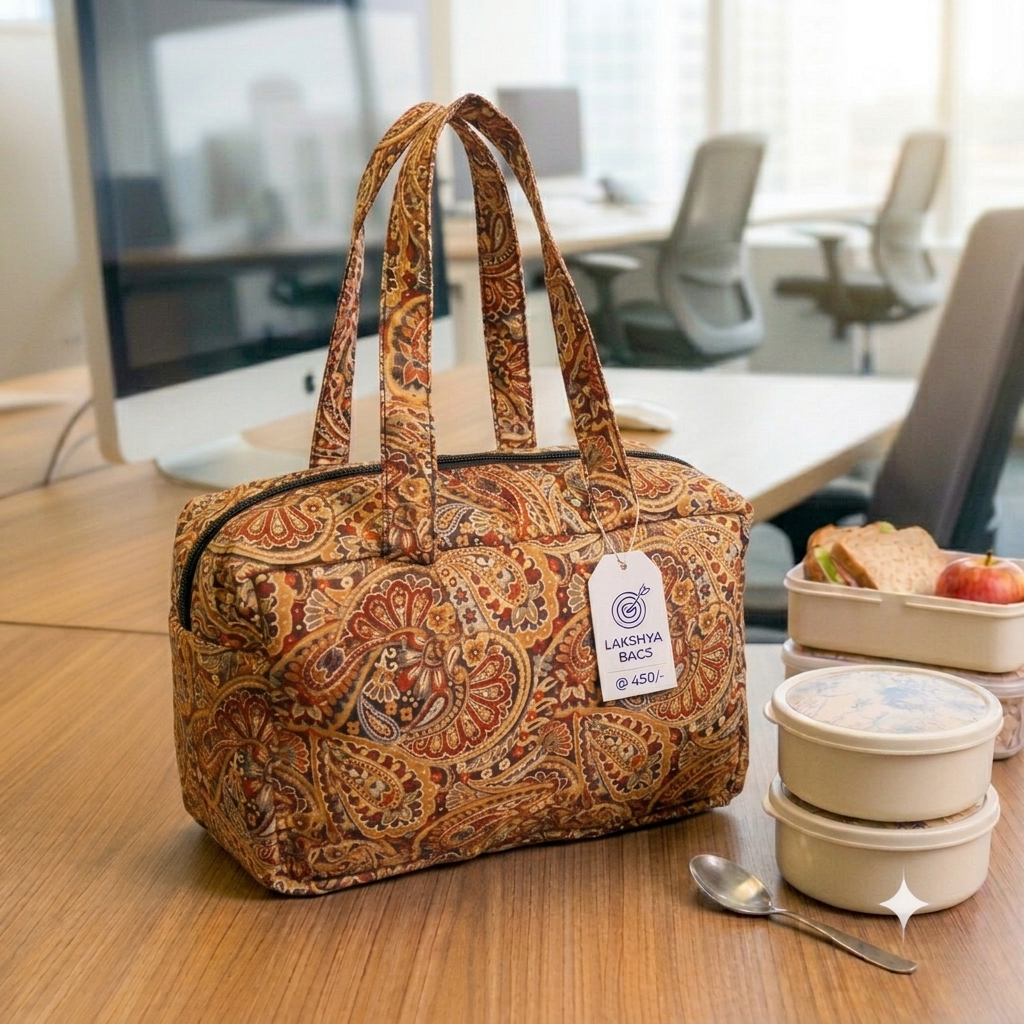 XL Everyday Meal Bag - Brown Kalamkari (Best Buy)