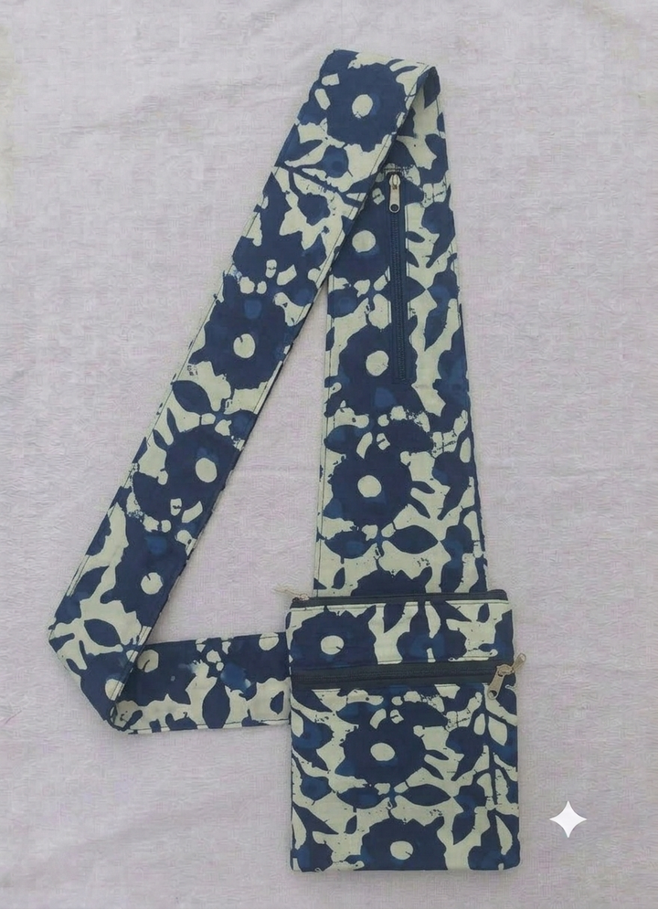 Pilgrim Bag - blue batik