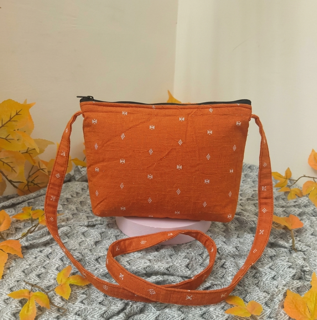 Bristlefront Everyday sling -  Orange Floral printed
