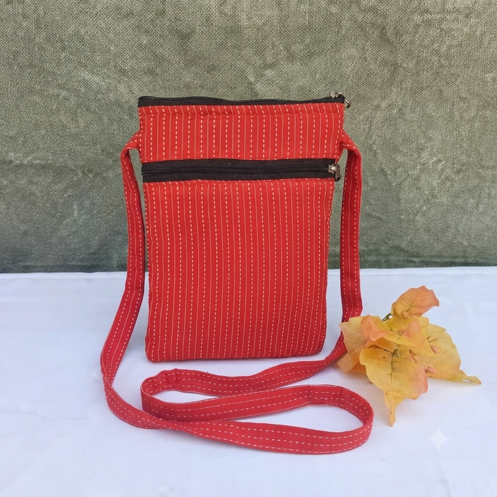 Daily Sling red with white dots