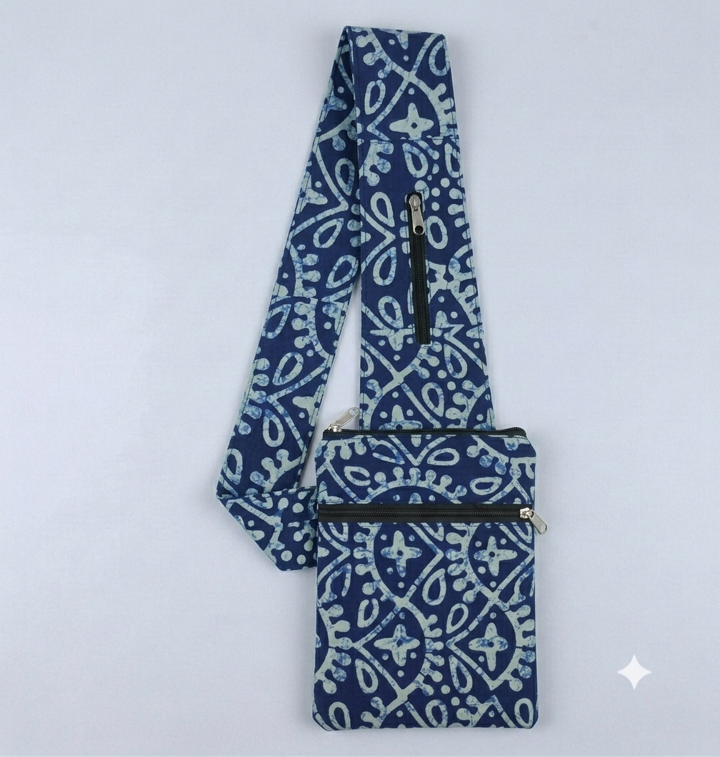 Pilgrim Bag - Blue Batik