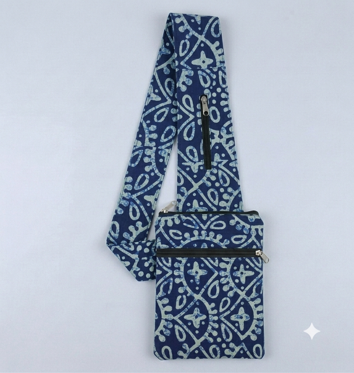 Pilgrim Bag - Blue Batik