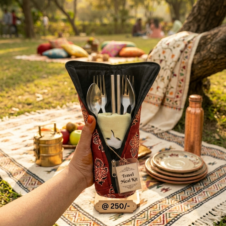 Rust Travel Meal Kit - Ajarkh print