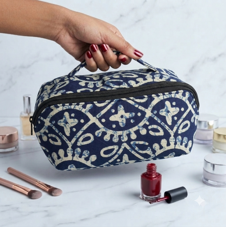 TABLE TOP VANITY - Blue Heritage Print