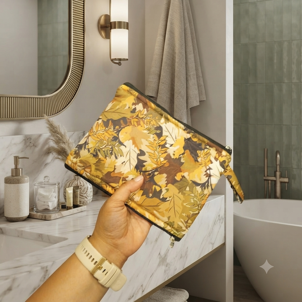 Wet and Dry Toiletry pouch - ARMY print
