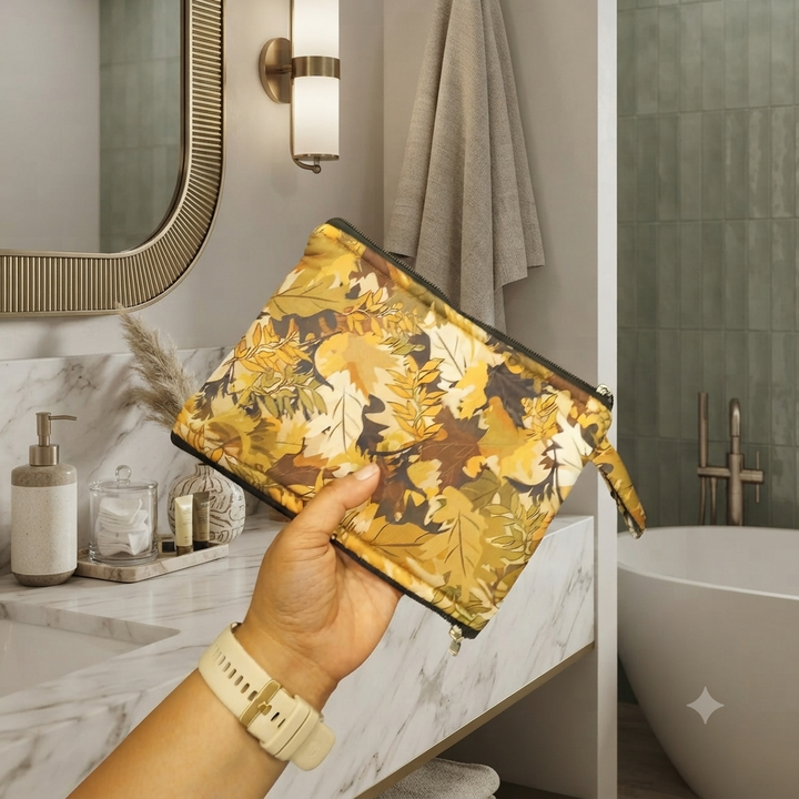 Wet and Dry Toiletry pouch - ARMY print
