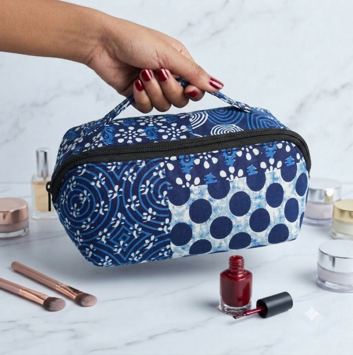 TABLE TOP VANITY - Navy Heritage Block