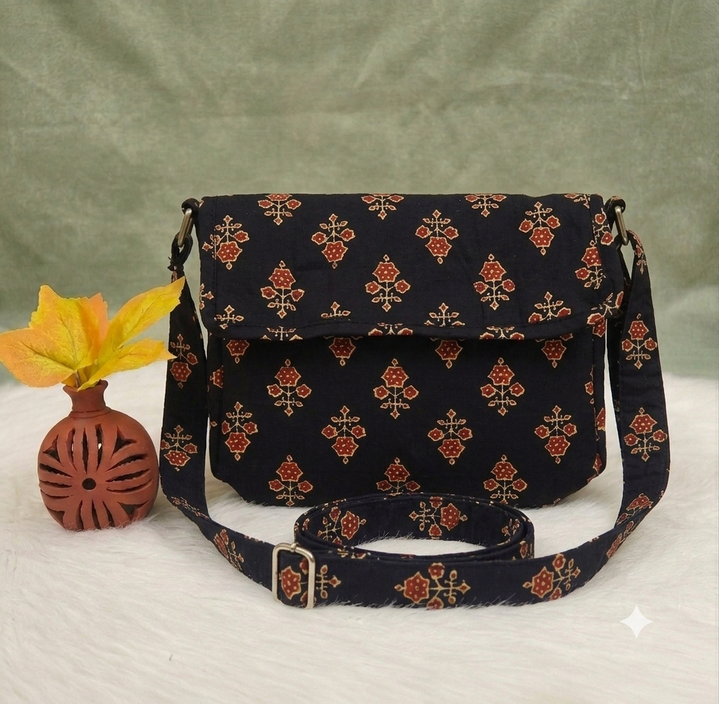 Multizipper Sling 4 Zips - Heritage Floral Block-Print